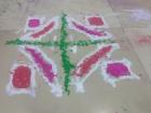 How does my completed rangoli pattern look?
