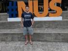 Me and the big NUS sign on campus