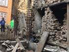 This is one of the buildings that was destroyed in the 2015 earthquake in Bhaktapur city.