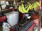 While trekking, I came across this little shop with veggies, fruits and meats