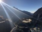 The chopper's down-wash caused this giant dust cloud 