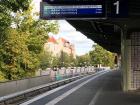 Screens display when the next trains are coming