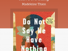 The cover of our book club book on my e-reader app