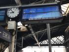 Sign showing incoming S-Bahn trains at Dresden-Neustadt Station 