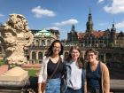 Me with my fellow assistants sightseeing