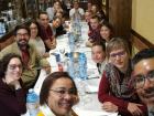 Eating a two-hour long lunch of delicious Galician food