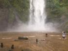 It is currently Ghana's rainy season, so there is much more water crashing down from the waterfall.