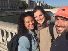 A selfie with my friends over the River Seine