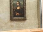 The Mona Lisa painting at the Louvre