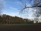 An empty field on a cold French day