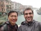 My friend Nicholas and I after a rainy day