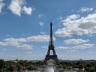 The Eiffel Tower seen from a distance