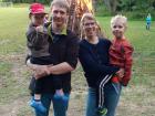 My landlady with her husband and two boys