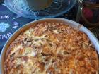 Finns adapt their food to the nature around them so here is a pie made from the Kantarelli mushroom 