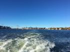 We took a ferry to Vaxholm to have our traditional Swedish meal, but you can still see Stockholm in the distance 