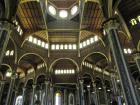 The elaborate ceilings of the Basilica, a type of architecture not very common in Costa Rica