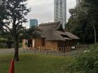 This teahouse functions as a museum. It is made entirely of bamboo.