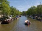 This canal is also being used for travel and controls water that goes right through the city.