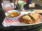 Lunch at a local café in San Joaquín