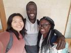 My friends Shuku (left) from Japan and Felicia (right) from Ghana