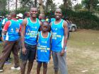 Dr. Okello, his eldest son, Jonathan and I 