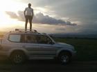 Me on top of our tourist car - it was fun going to the park 