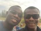 Hanging out with my friend from Uganda, Stephen 