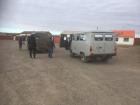 Preparing the cars for a road trip across Mongolia!