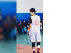 A lot of my students, like this one, play basketball and volleyball.