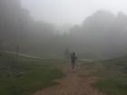 The fog was so thick that I could barely see what was ahead of me