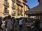 A pedestrian area with no cars