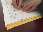 Practicing spelling and writing in one of our tutoring sessions