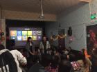 A Halloween get-together that was put on by the student-run English club 