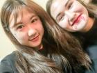 Another selfie of Stephanie and me, this time with no scary filter