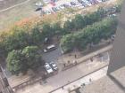A bird's-eye view from my office, which is on the 13th floor
