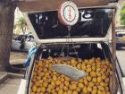 This is how a lot of the fruit in Barranquilla is sold! People buy lots of them and then sell them in the street out of carts or stands or out of the back of their cars! This is a car full of pitayas