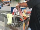 This is an arepa cart in the street. They´re everywhere!