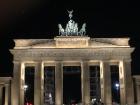 The Brandenburg Gate at night