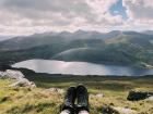 A view from the top of a mountain in the Connemara national park! 