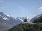 Buses like this one are used to navigate the mountains of Denali National Park in Alaska