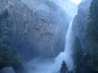 A waterfall at Yosemite Valley in Yosemite National Park