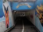 Pedestrian subways are sometimes used to walk under roads in Exeter