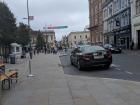 Many homeless people sleep on the sidewalks in the city centre