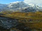 Mountains capped in snow