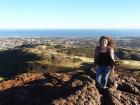 Windy at the top of Arthur's Seat