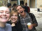 Bina and Evan, two of my close friends here 