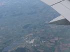 My airplane landing in England