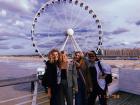 My friends and I at the beach in Den Haag