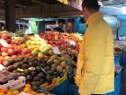 A stall at the farmer's market every Saturday in Rotterdam