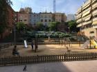 One of the many beautiful plazas in Barcelona.